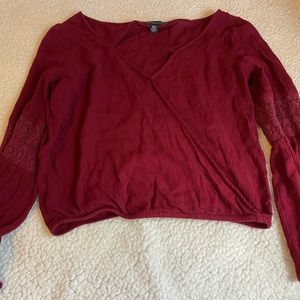 American Eagle wrap top